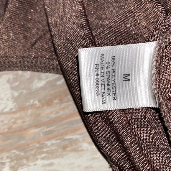 Bodysuit Size Medium By LA Hearts a Little Sparkle In There Pinkish/Black - Picture 6 of 7